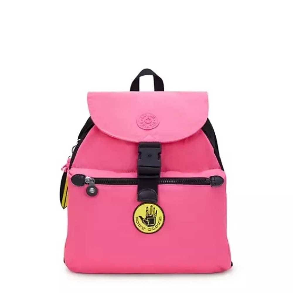 Kipling Keeper BODY GLOVE Medium Backpack Flash Pink NEW